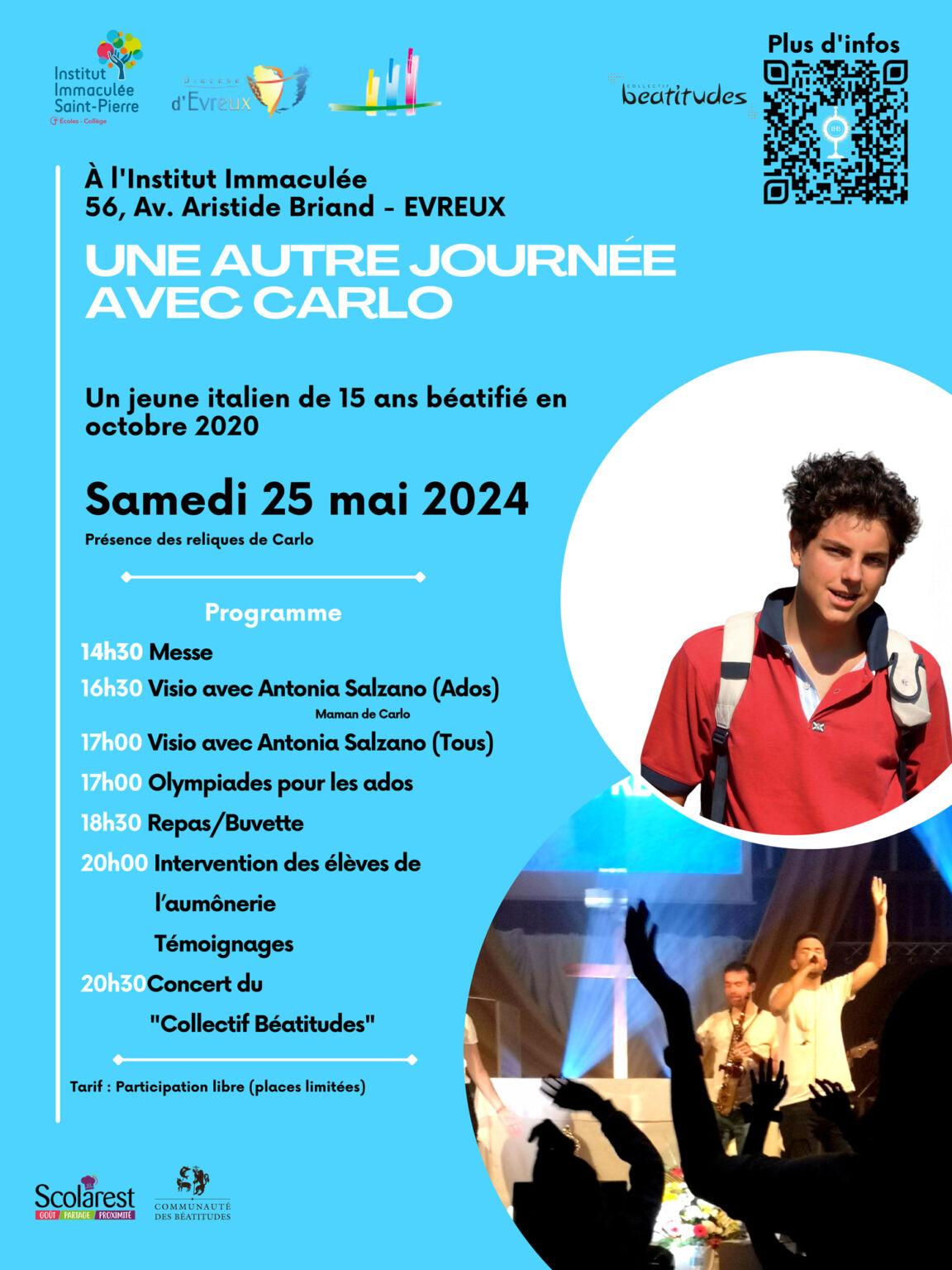 Affiche 25 mai carlo acutis 1152x1536