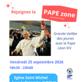 Affiche pape zone veillee 2026 jeunes 2509 sjbvi v3