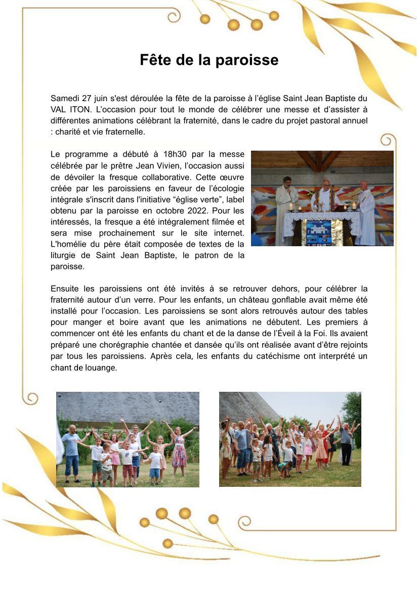 Fete paroissiale 2026