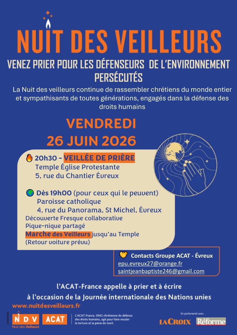 Nuit des veilleurs 2026